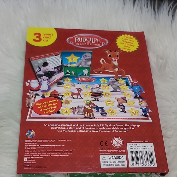 Rudolph the Red-Nosed Reindeer My Busy Books Playset - Picture 2 of 5